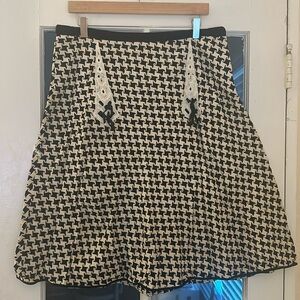 Anthropologie Black and White Skirt